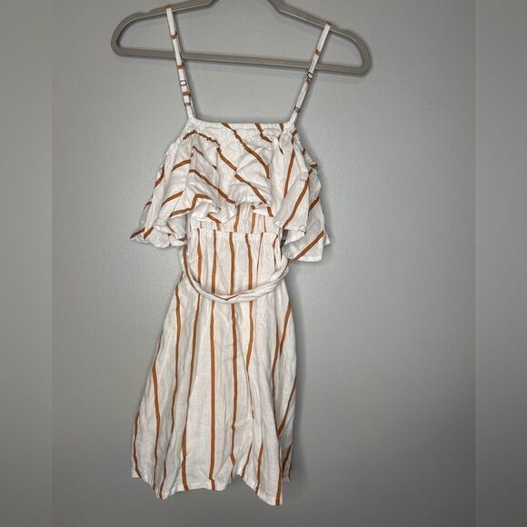 Faithfull The Brand Striped Linen Mini Dress - Picture 4 of 4